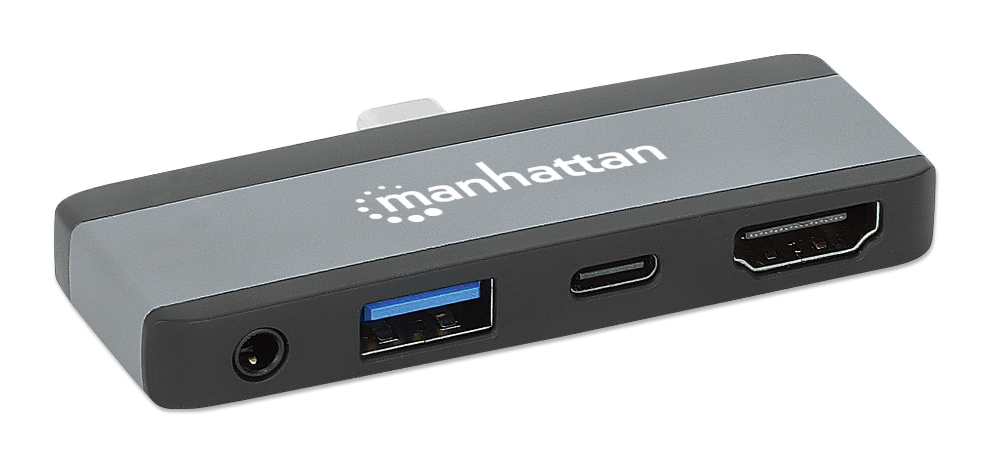 Manhattan 190404 base para laptop o replicador de puertos Alámbrico USB 3.2 Gen 2 (3.1 Gen 2) Type-C Gris