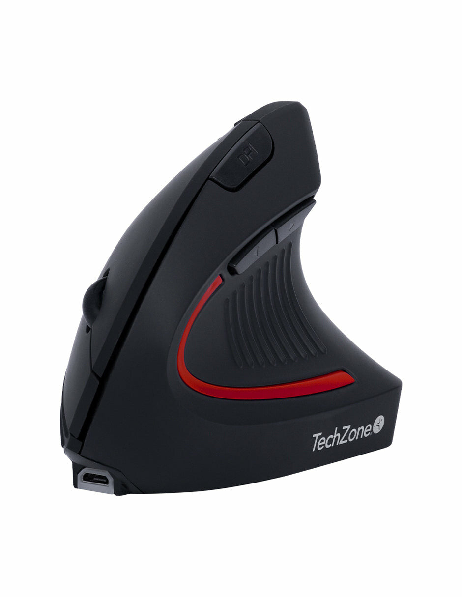 TechZone TZMOUINA-06 ratón Oficina RF inalámbrico + bluetooth Óptico 1600 DPI