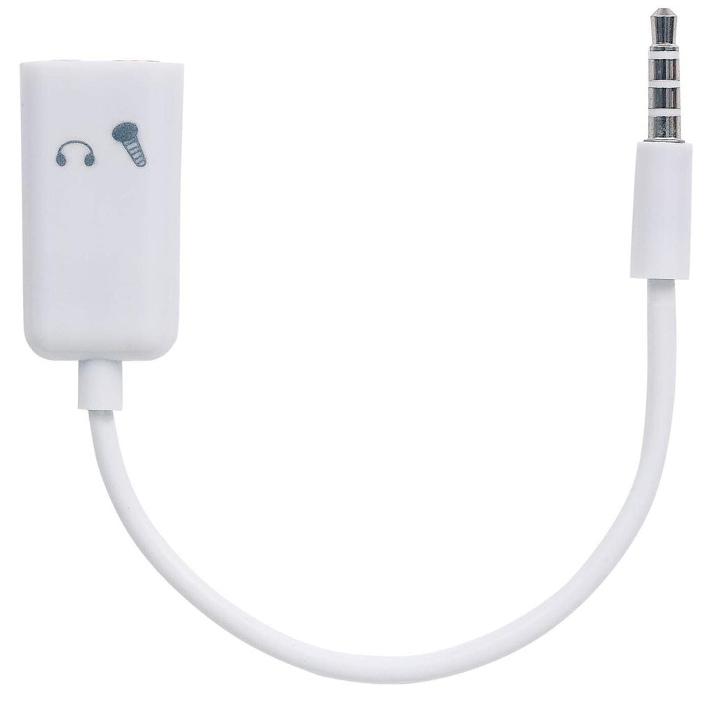 Manhattan Adaptador Audio Estéreo 3.5 mm 2 a1 para Micrófono Y Audífonos