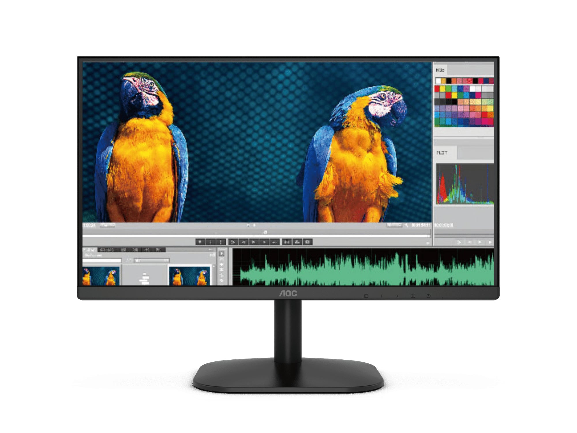 Monitor LED de 21.5” VESA, Resolución 1920 x 1080 Pixeles, Entradas de Video VGA/HDMI. Panel VA Backlight LED. Aspecto Ultradelgado
