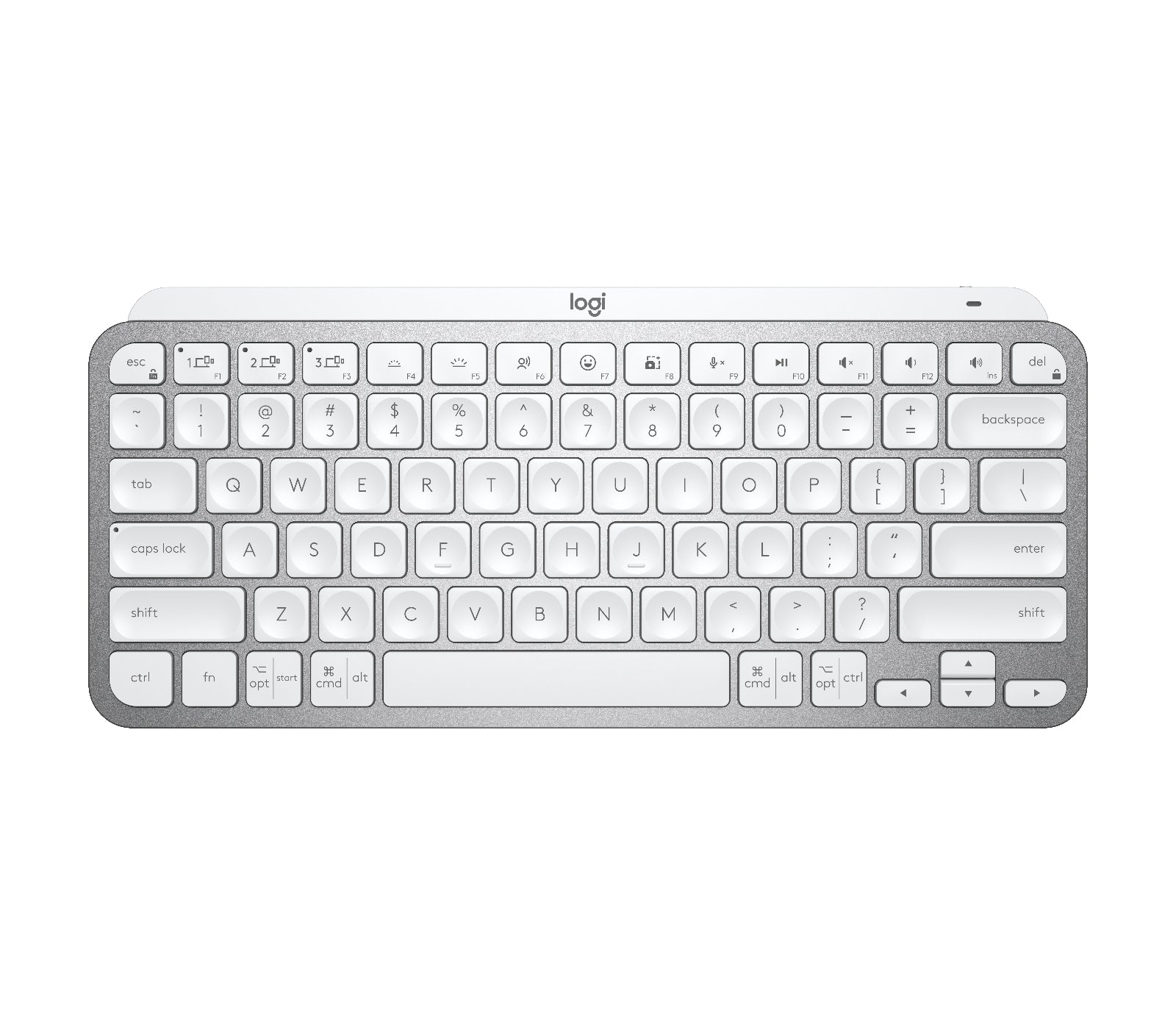Logitech MX Keys Mini Minimalist Wireless Keyboard Light Grey