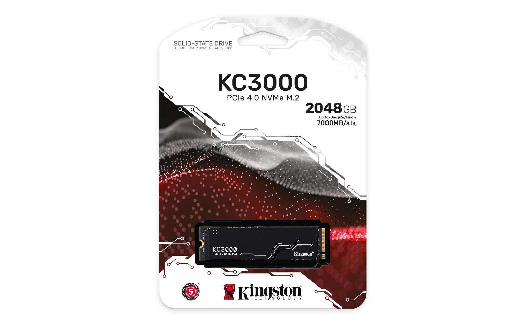 Kingston Technology KC3000 2 TB M.2 PCI Express 4.0 NVMe 3D TLC