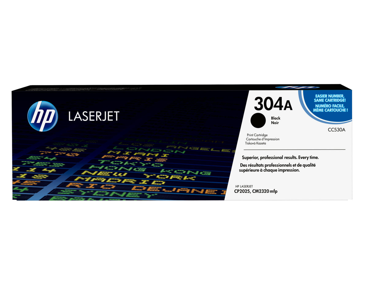 HP Cartucho original de tóner negro 304A LaserJet