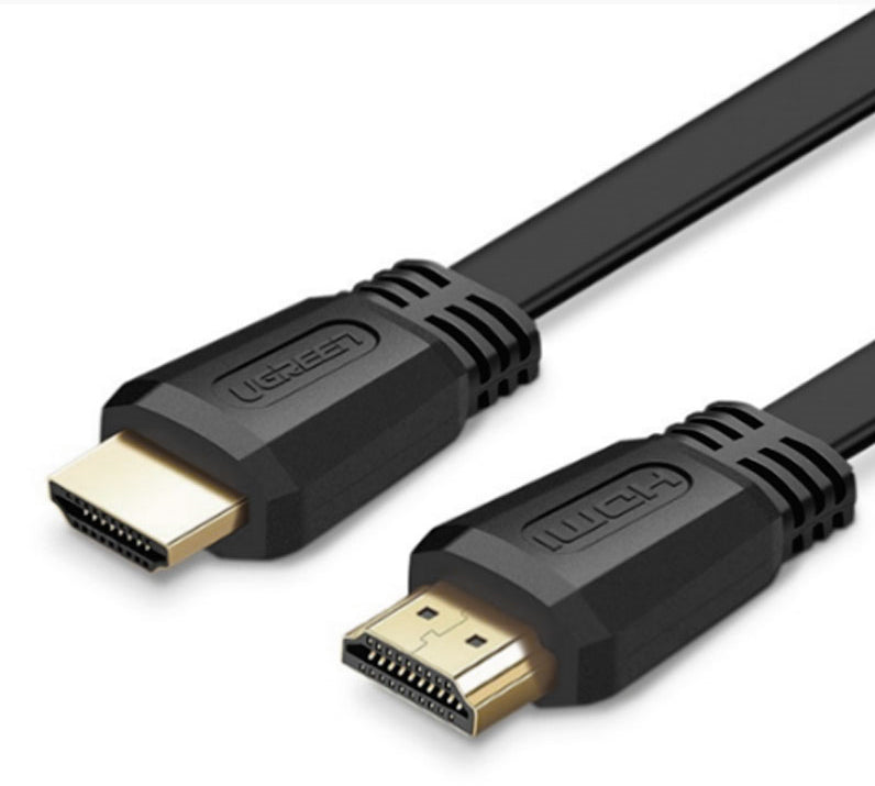 Cable HDMI 2.0 Plano de 1.5 Metros (4.92 Pies) / 4K@60Hz / HDR / 3D / HEC (Canal Ethernet HDMI) / ARC (Canal de Retorno de Audio / Color Profundo de 48 Bits / Audio de 32 Canales / HDCP / Audio Dolby True HD 7.1 / 18 Gbps / EstaÑado y Triple Blindaje / A