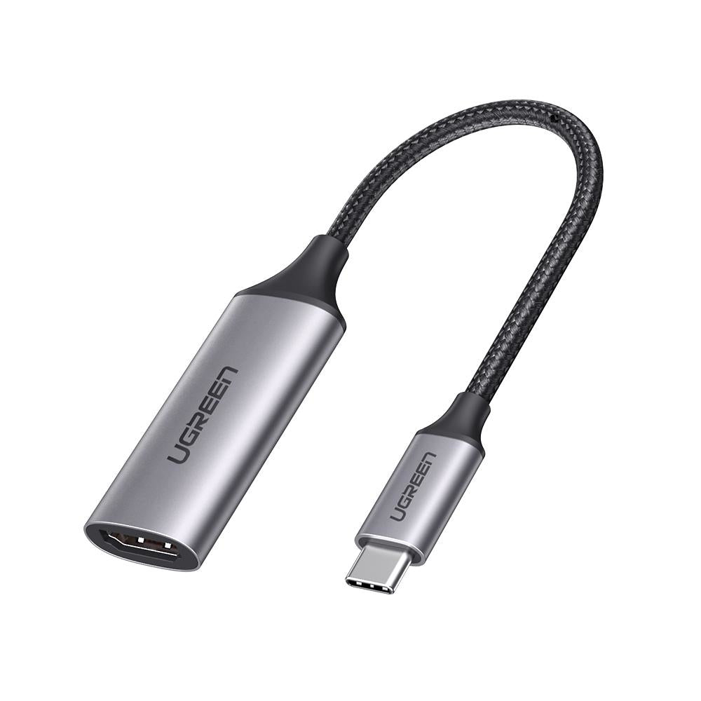 Cable Adaptador USB C a HDMI 4K@60Hz / Convertidor Thunderbolt 3 / Caja de Aluminio / HDMI V2.0 / 3D / Longitud del Cable 10 cm (3.94 Pulgadas)