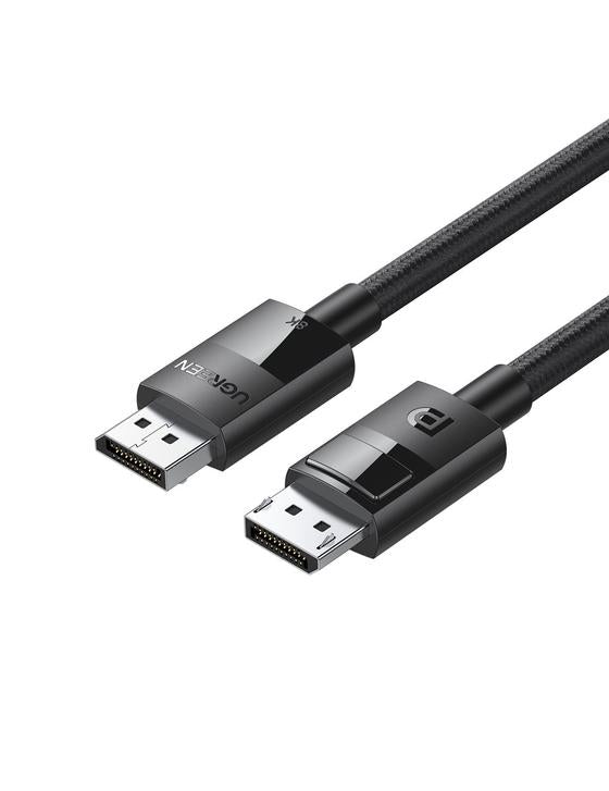 Cable DisplayPort 1.4 | Longitud 2 Metros (6.56 Pies) | Versión DP1.4 | 8K 7680x4320 a 60 Hz | Soporta 3D | HDR | Blindaje Interno Múltiple | Nylon Trenzado | Soporta 32.4Gbps