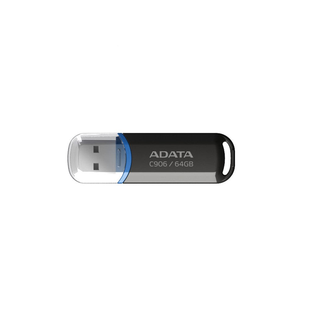 MEMORIA ADATA 64GB USB 2.0 C906 NEGRO (AC906-64G-RBK)