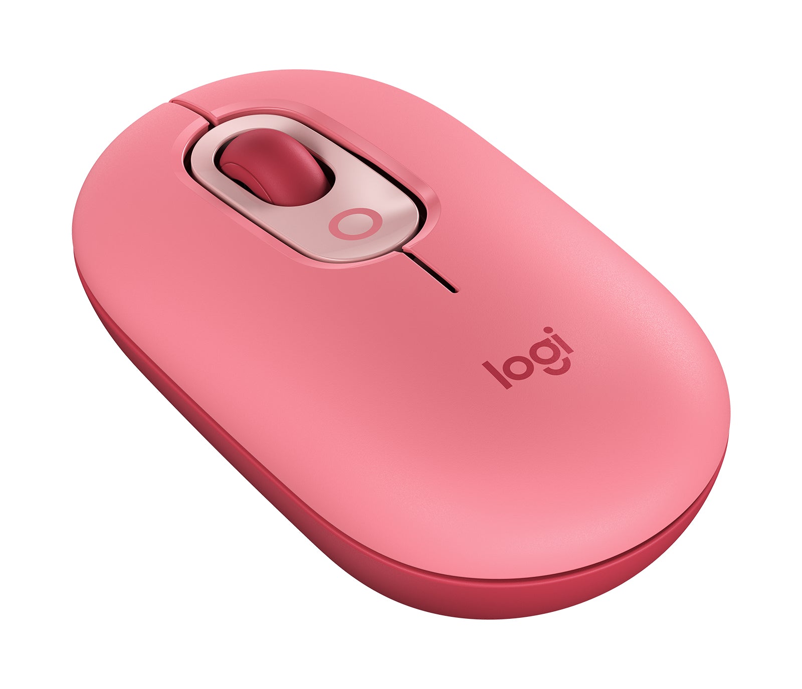 Logitech Pop Wireless Mouse Customizable Emoji Coral Pink