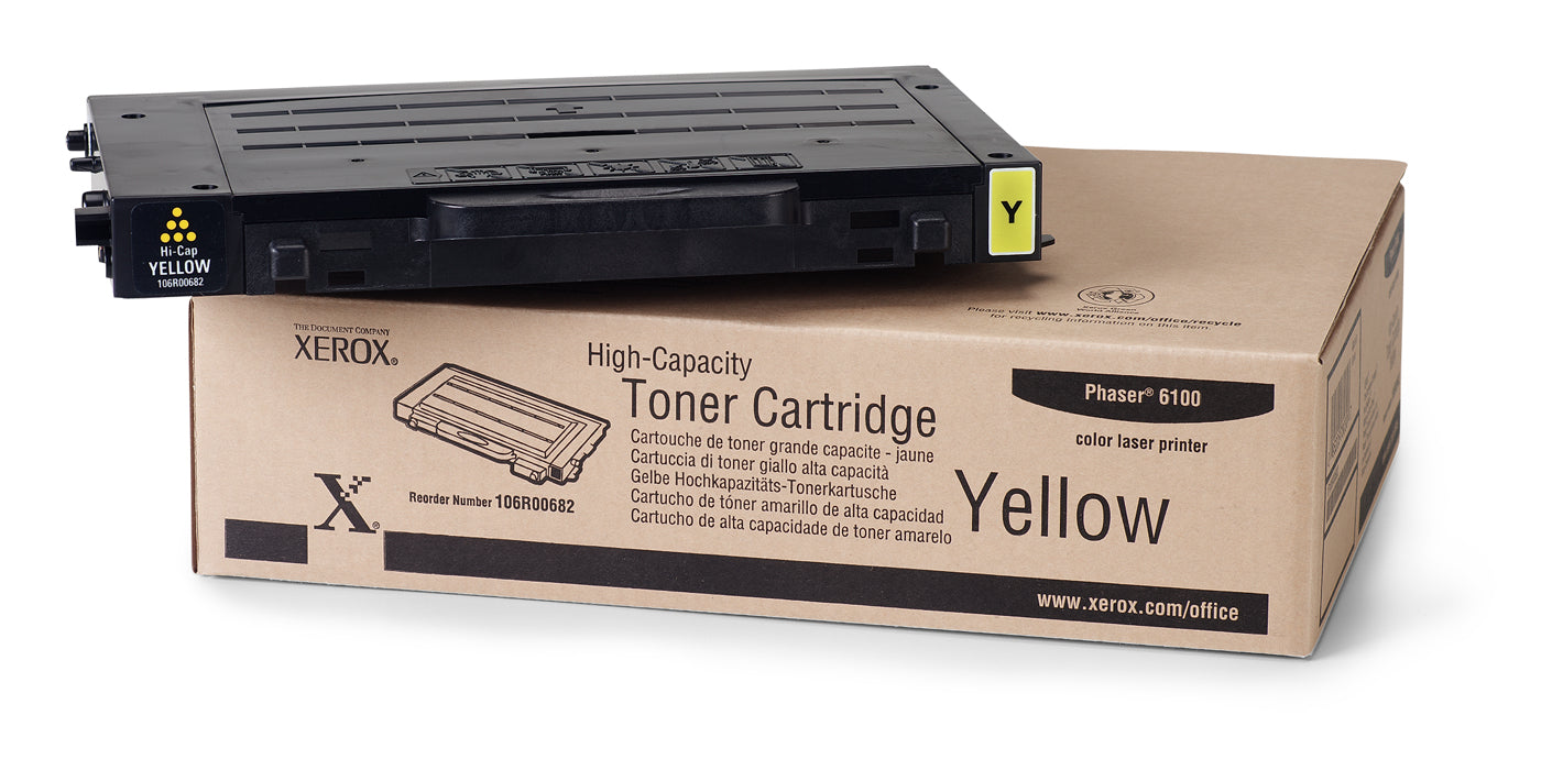 TONER XEROX PHASER 6100 GRAN CAPACIDAD AMARILLO