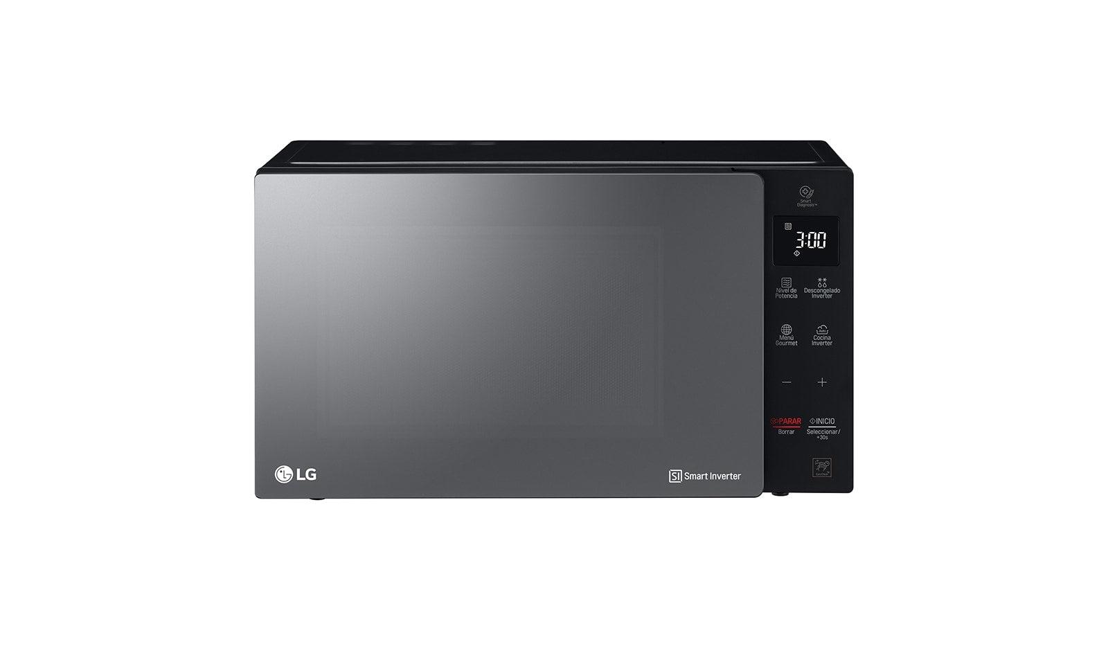 LG Smart Inverter NeoChef 1.5 cu. ft. EasyClean Microwave Oven Black/Silver