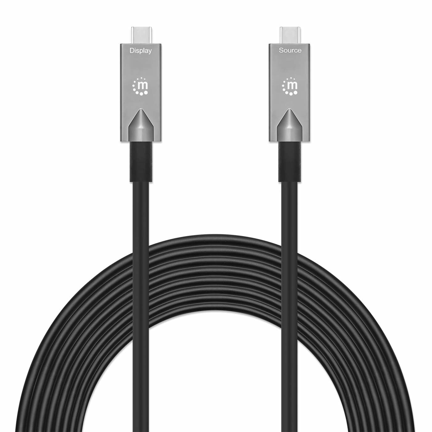 Manhattan 356428 cable USB USB 3.2 Gen 2 (3.1 Gen 2) 10 m USB C 10 Gbit/s 60 W Negro