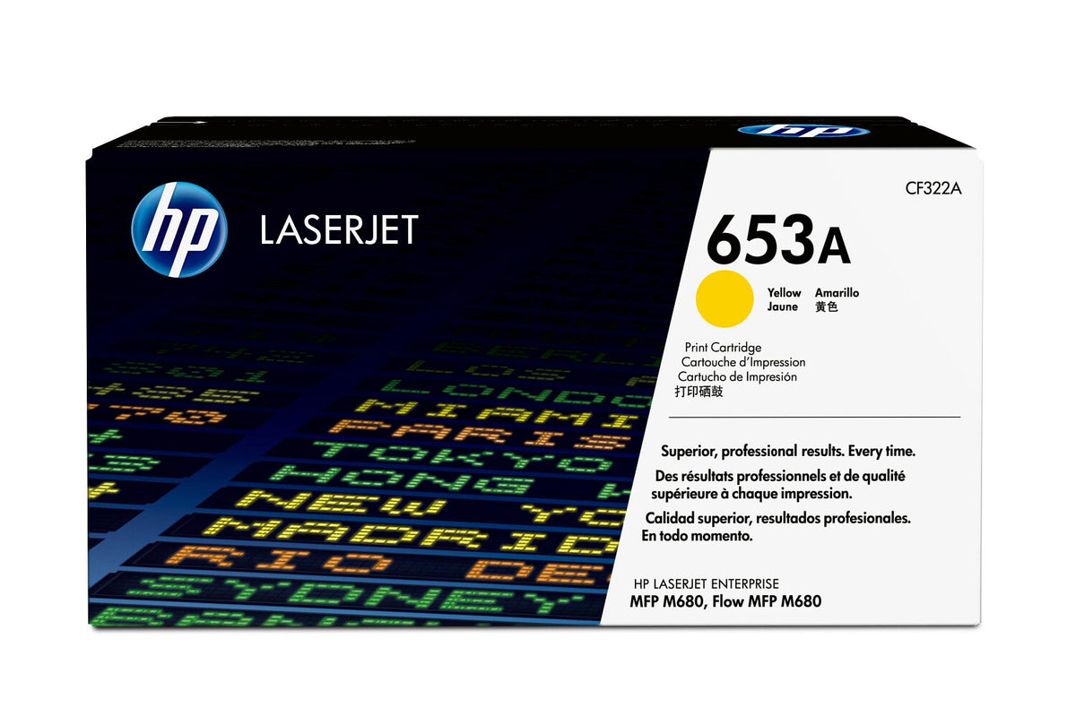 HP Cartucho de tóner original 653A LaserJet amarillo