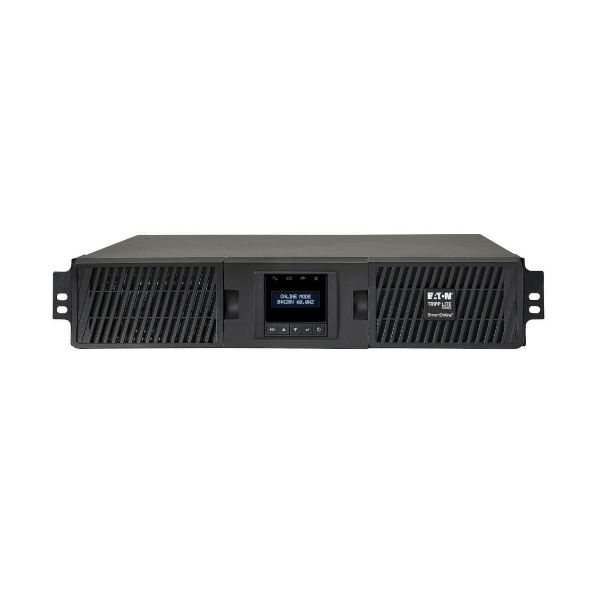 Tripp Lite SU1500RTXLCD2U SmartOnLine 1500VA 1350W 120V de doble Conversión Onda Sinusoidal UPS - 8 tomacorrientes, autonomía extendida, opción de tarjeta de red, LCD, USB, DB9, montaje en rack/torre de 2U.