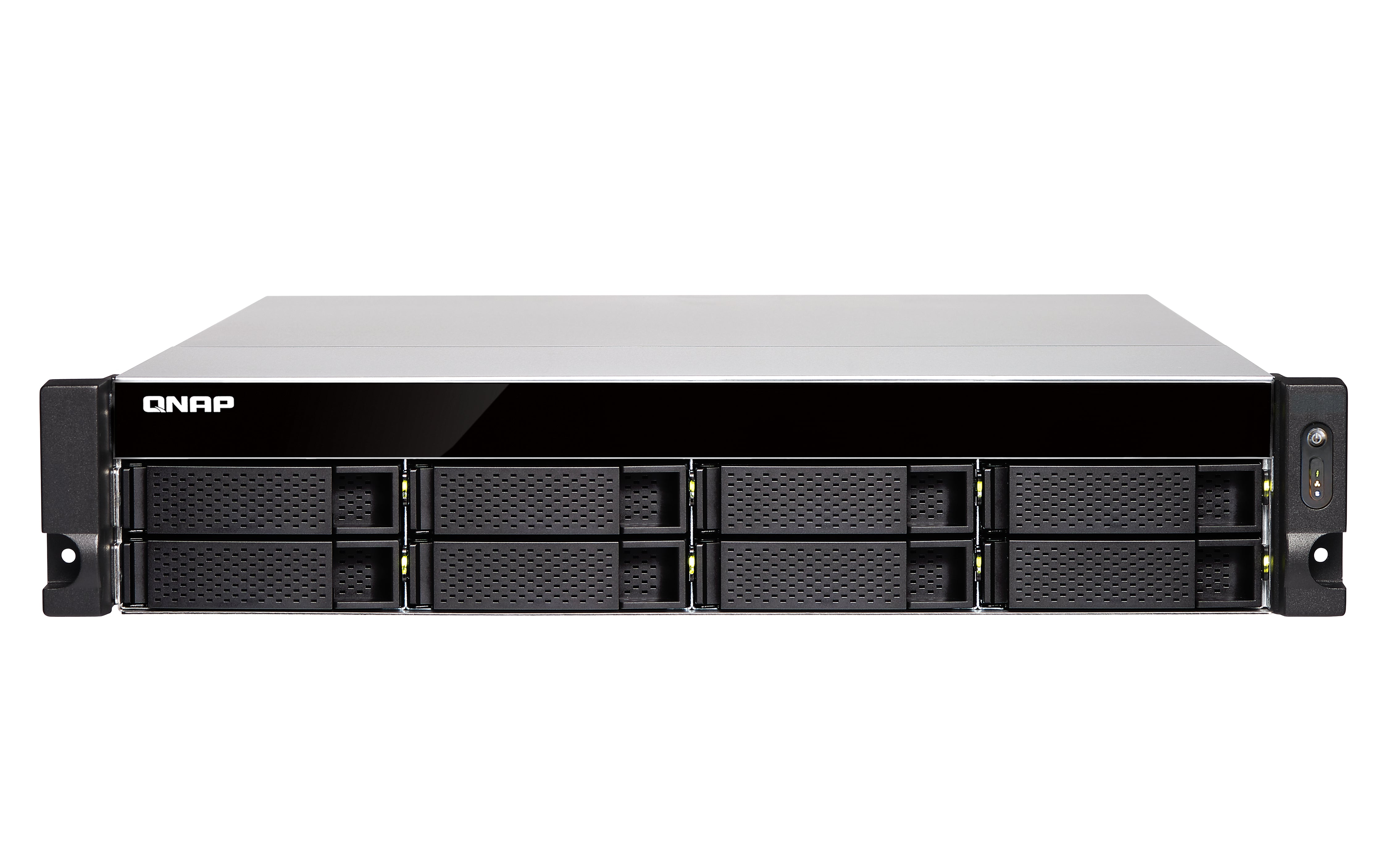 NAS QNAP TS-877XU-RP-3600-8G/ 8 BAHIAS SATA DE 3,5 /SEIS NUCLEOS 3.6GHZ/FUENTE REDUNDANTE/ 8GB DDR4 HASTA 64 GB/ LAN 1 GBE X2/ 2 PTO SFP DE 10GBE/ USB 3.2 X2/HOT SWAP/ NO INCLUYE DISCOS