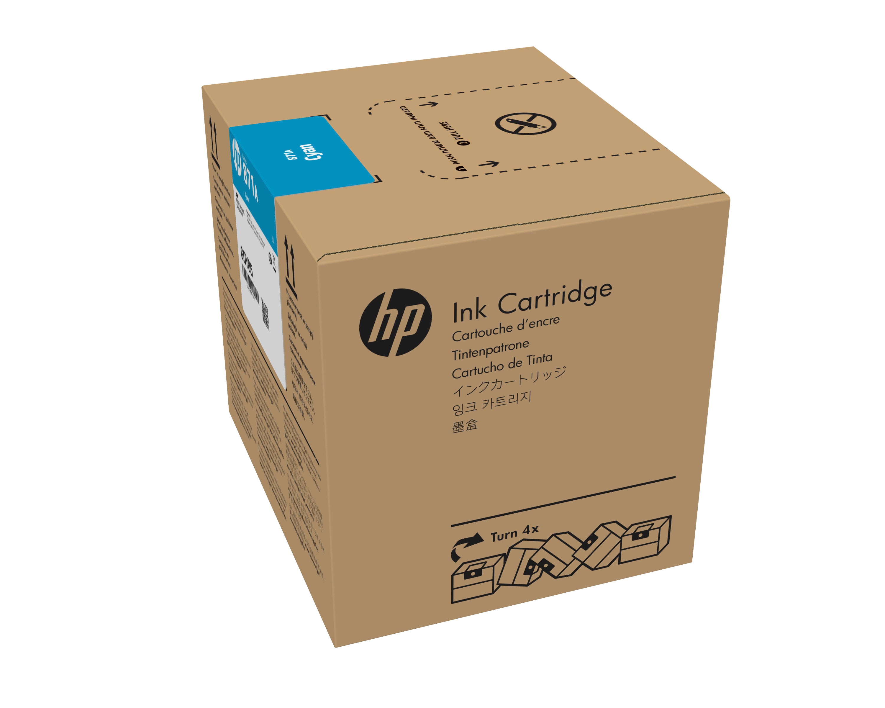 Tinta HP Latex 871A 3 Litros Color Cian