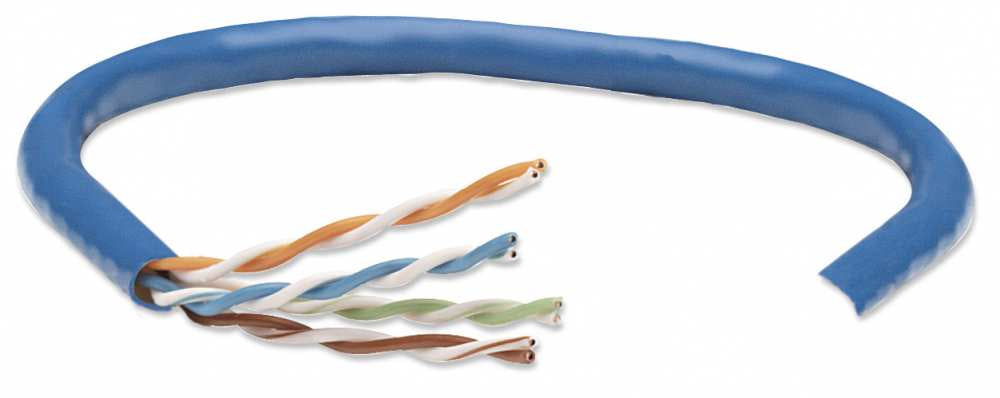 Bobina Cable Intellinet Cat 5e CCA UTP 305m Sólida Color Azul