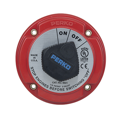 Switch Selector de Batería On / Off de Servicio Mediano, para Sistemas Eléctricos Marinos