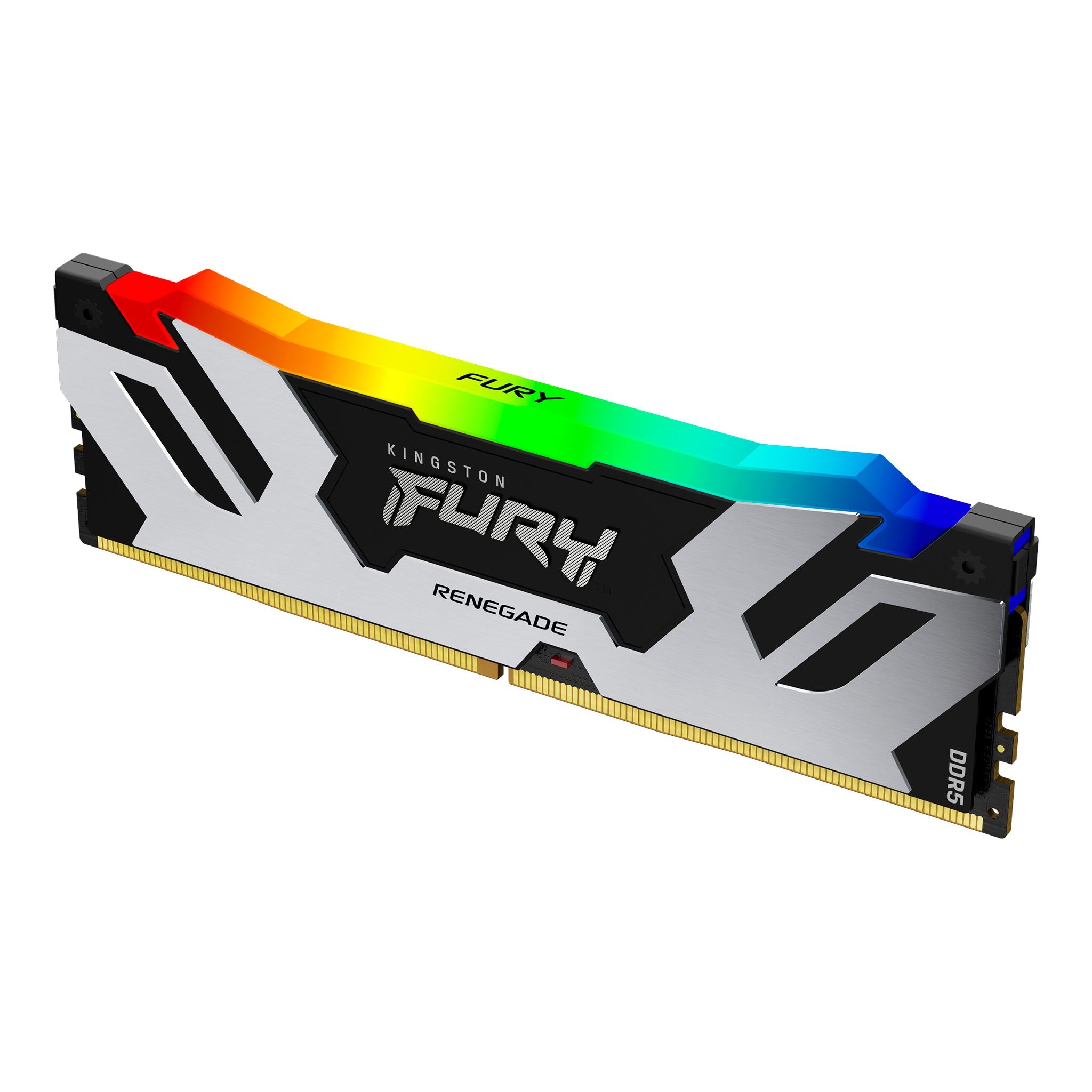 MEMORIA RAM KINGSTON DIMM DDR5 16GB 6000MT/S FURY RENEGADE SILVER RGB CL32 288PIN 1.35V C/DISIPADOR DE CALOR P/PC/GAMER/ALTO RENDIMIENTO (KF560C32RSA-16)