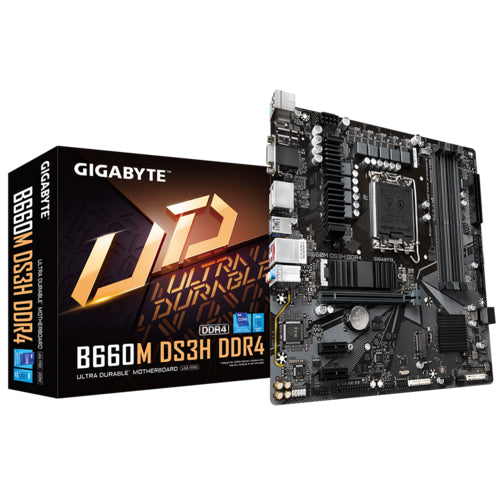 MB GIGABYTE B660 INTEL S-1700 12A GEN/4XDDR4 3200MHZ/HDMI/DP/3X USB 3.2/MICRO ATX/GAMA MEDIA