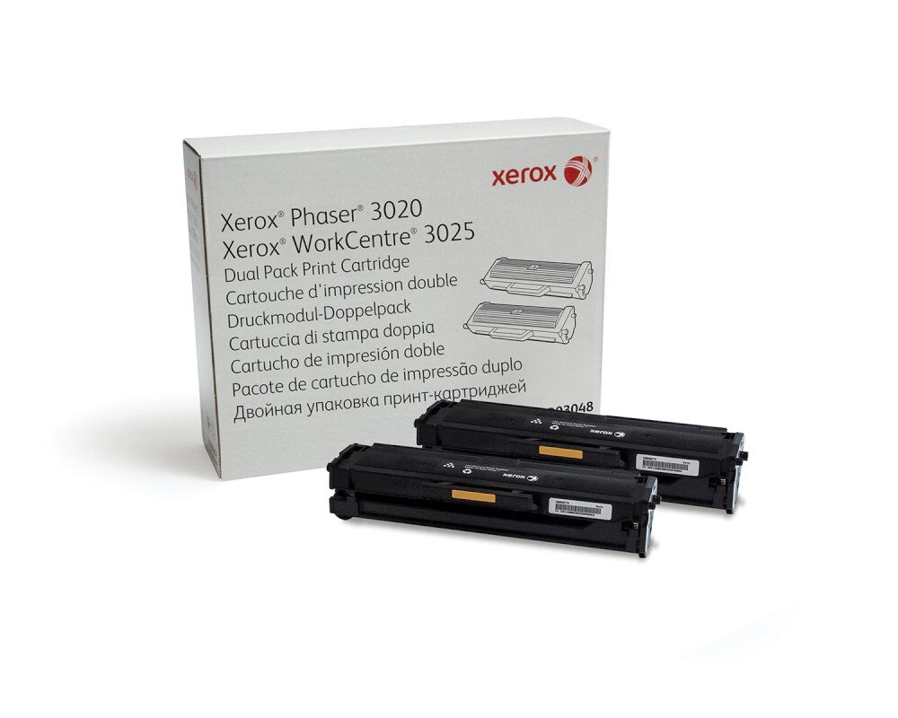 Xerox 106R03048 cartucho de tóner 2 pieza(s) Original Negro