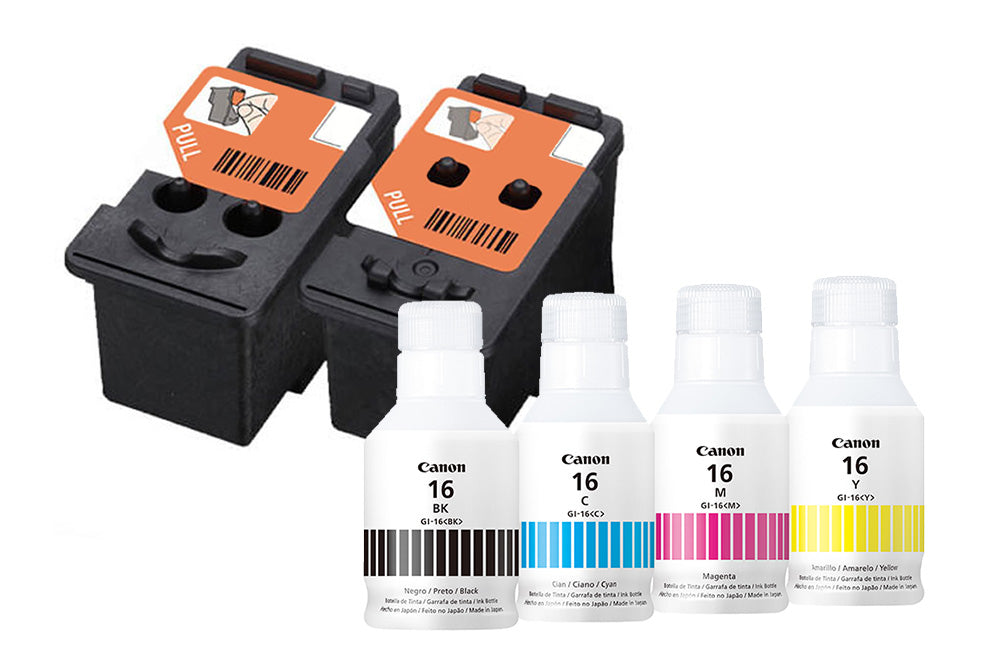 Cabezal PH-S + Kit de Tintas Canon GI-16 (BK C M Y) para Serie Maxify GX Canon