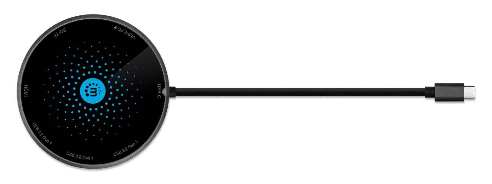 Manhattan Docking USB-C con base de carga inalámbrica