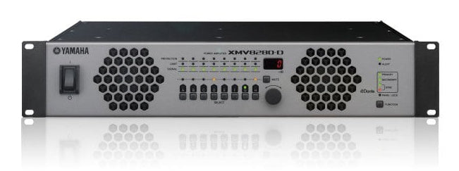 Amplificador de Audio Multicanal con Conexión Análoga / YDIF | 8 Canales, 280W | 8 OHMS | 70/100V