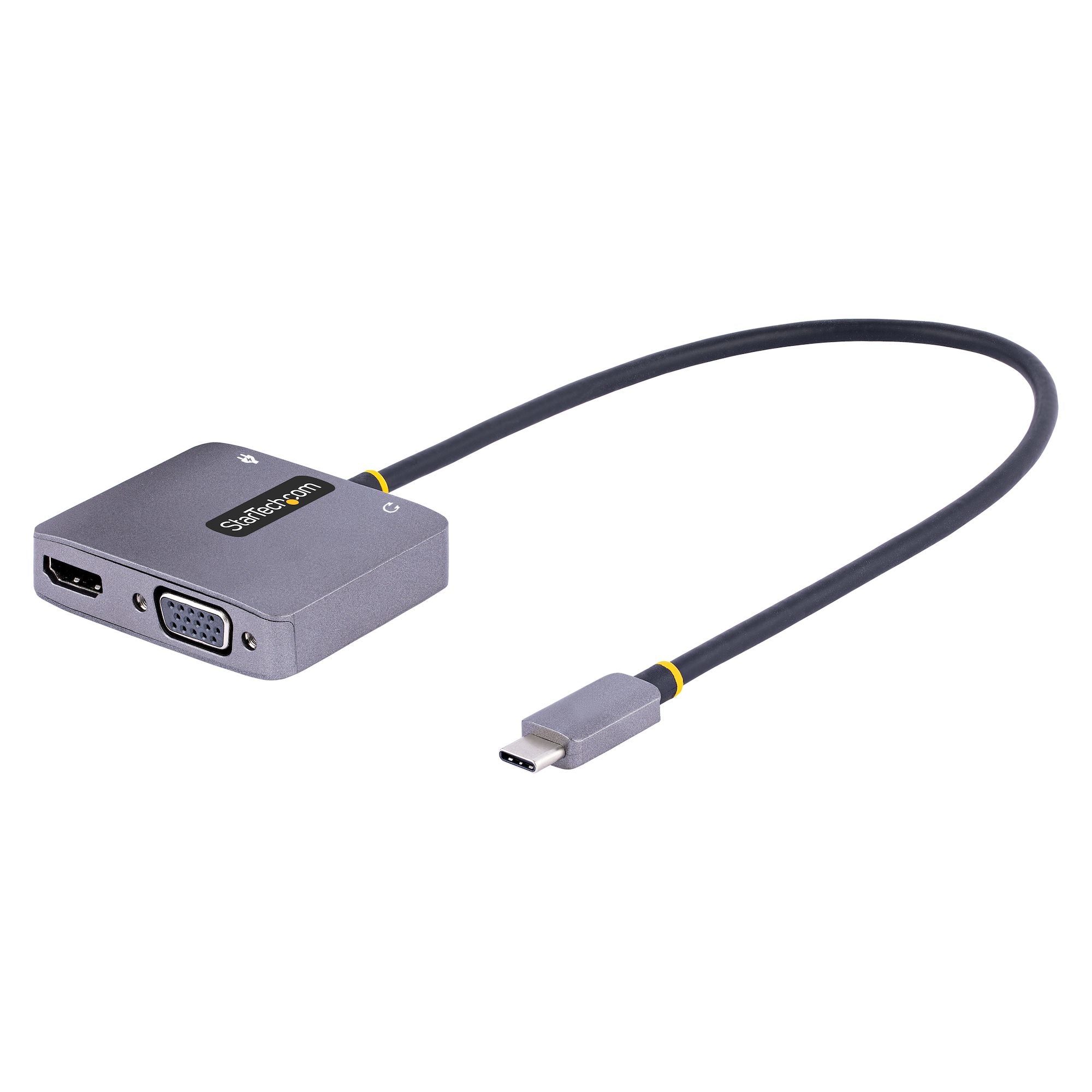 ADAPTADOR DE VIDEO USB C, ADAPTADOR MULTIPUERTOS USB C A HDMI VGA CON SALIDA DE AUDIO DE 3.5MM, HDR 4K A 60HZ, PD 3.0 DE 100W, COMPATIBLE CON THUNDERBOLT 3/4 - STARTECH.COM MOD. 122-USBC-HDMI-4K-VGA