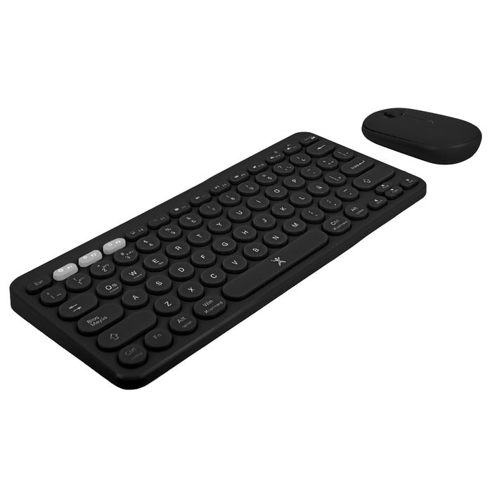 Perfect Choice PC-201397 teclado Ratón incluido Universal RF inalámbrico + bluetooth Negro