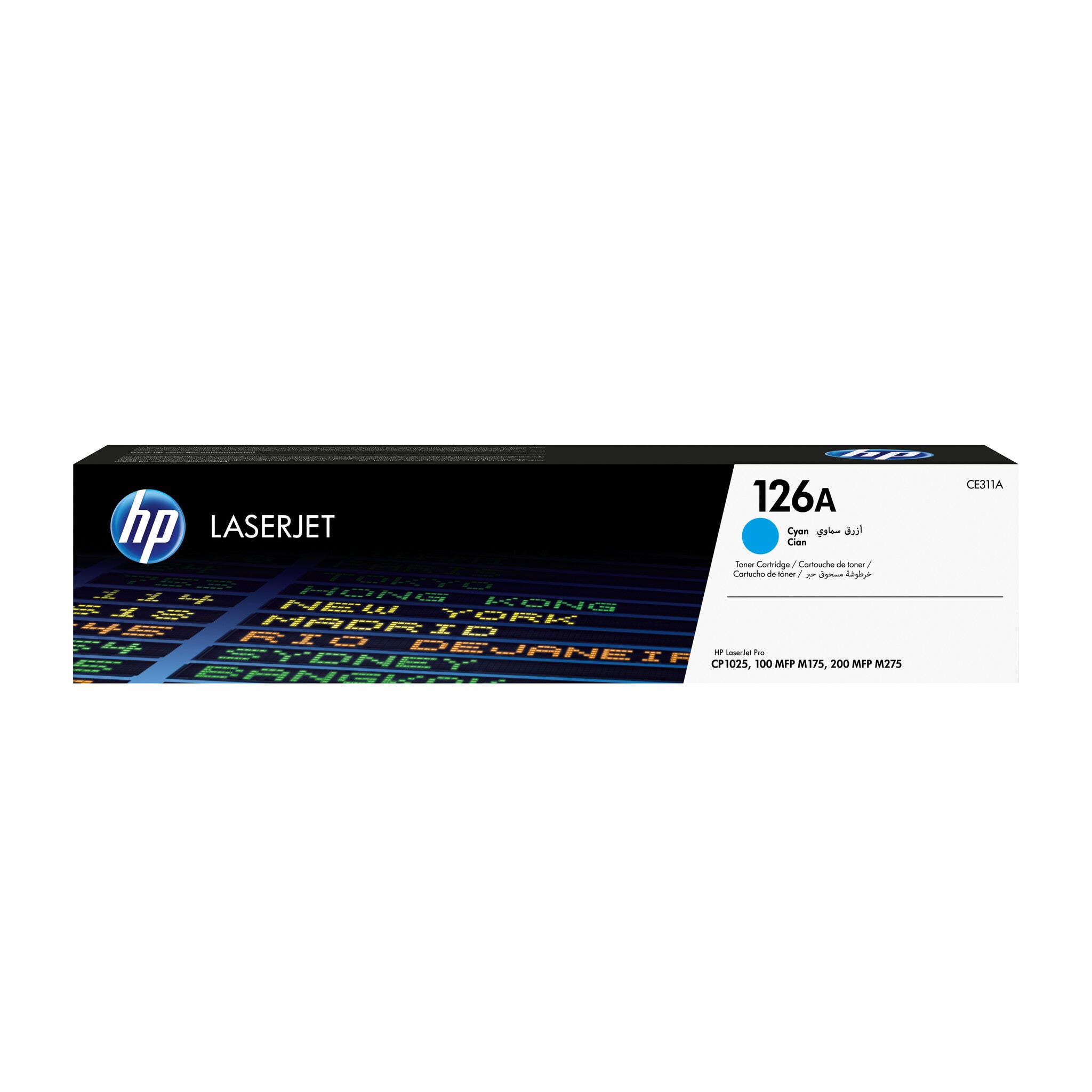 HP Cartucho original de tóner cian 126A LaserJet
