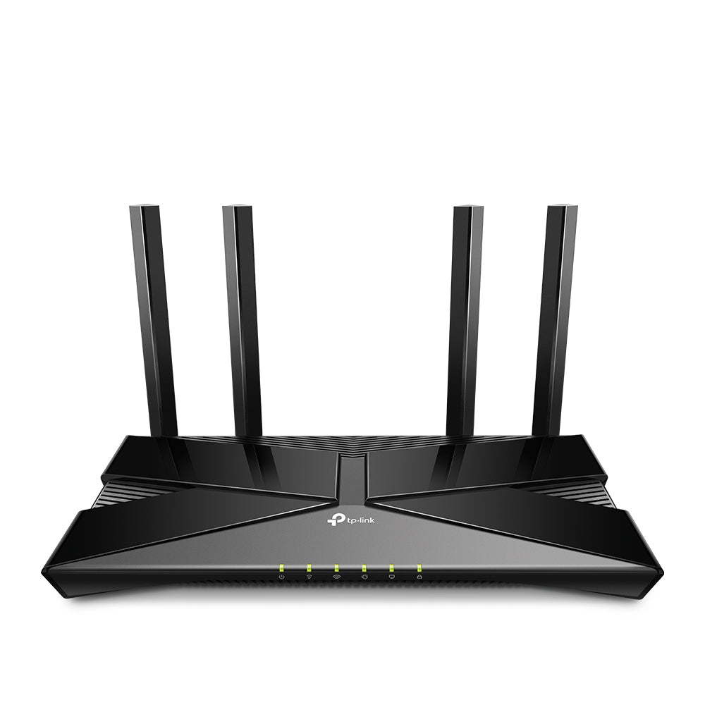 Router WiFi 6 doble banda AX 3000 Mbps /  MU-MIMO y OFDMA / 1 Puerto WAN 10/100/1000 Mbps / 4 Puertos LAN 10/100/1000 Mbps / 4 Potentes Antenas.