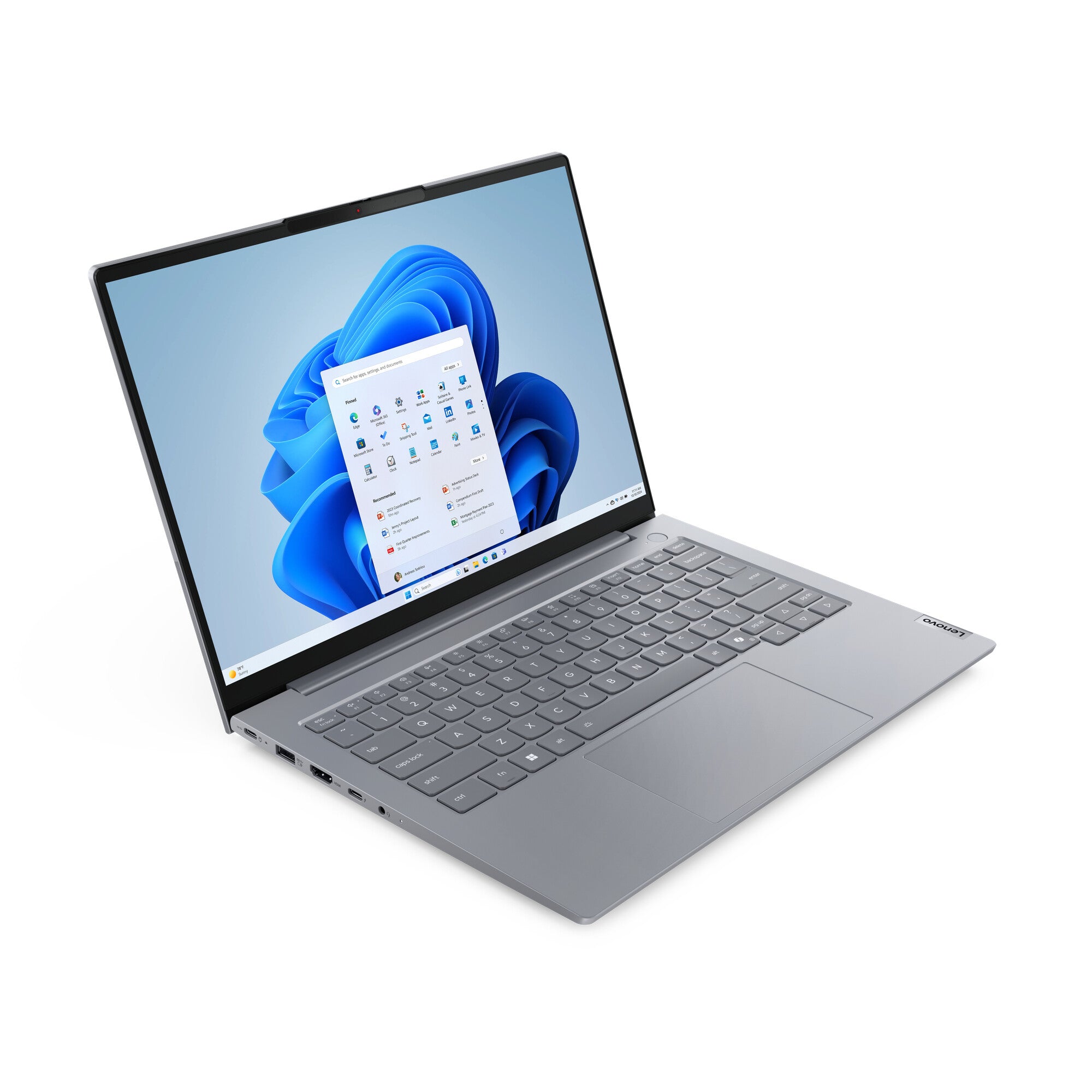 Lenovo ThinkBook 14 G8 IRL Intel Core 7 240H Computadora portátil 35.6 cm (14") WUXGA 32 GB DDR5-SDRAM 1 TB SSD Wi-Fi 6 (802.11ax) Windows 11 Pro Español Gris