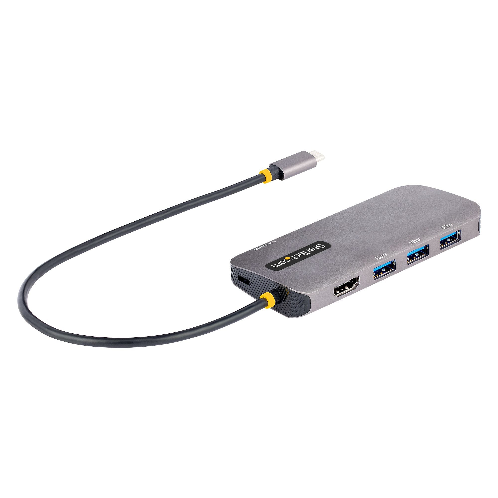 DOCKING STATION - ADAPTADOR MULTIPUERTOS USB C, HDMI DE 4K Y 60HZ, HUB USB-A 3.2 DE 3 PUERTOS DE 5GBPS, PD DE 100W, GBE - STARTECH.COM MOD. 127B-USBC-MULTIPORT