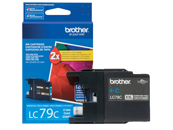 Tinta Brother LC79C Rendimiento 1200 Páginas Color Cian