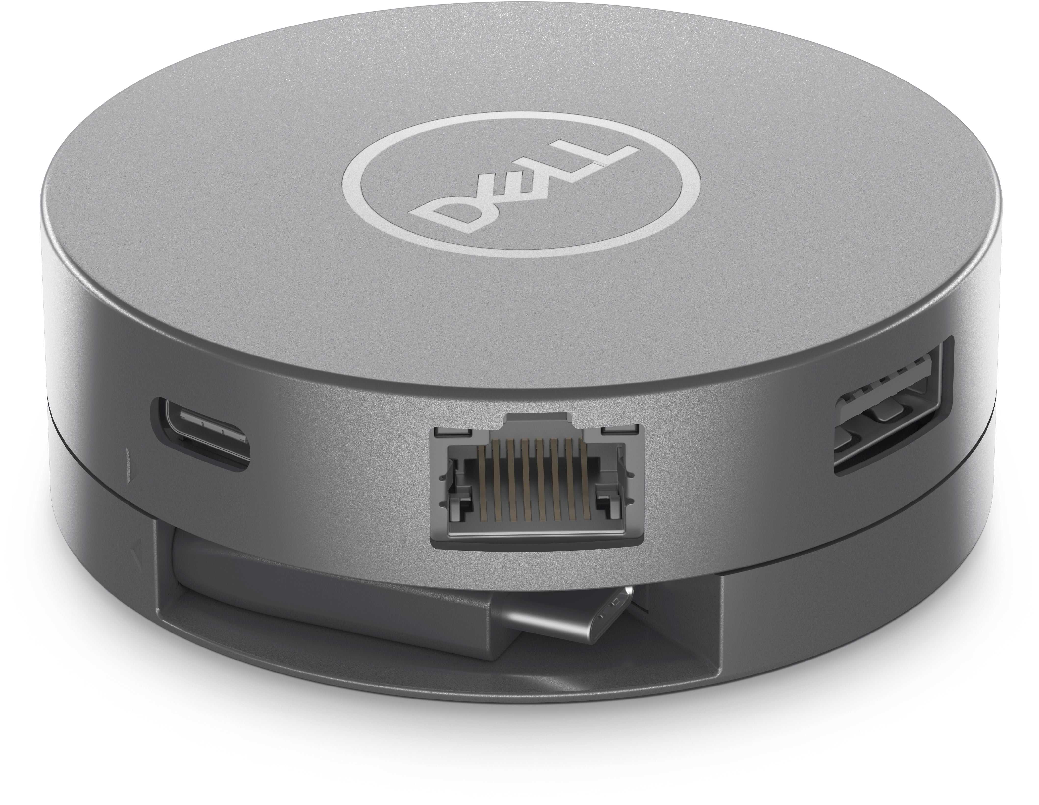 Adaptador Dell 6 en 1 USB-C USB/HDMI/DP/RJ45 8W Color Plata