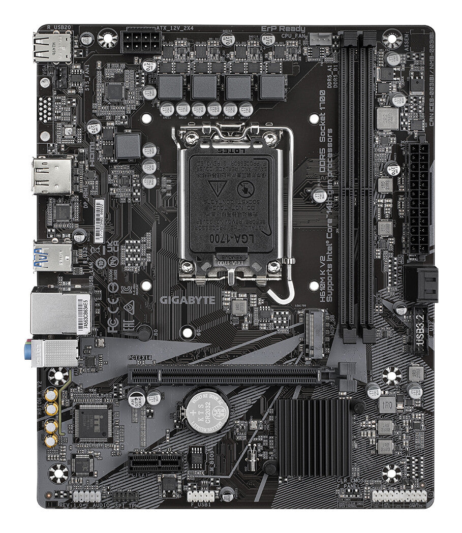 GIGABYTE H610M K V2 placa base Intel H610 LGA 1700 Micro ATX