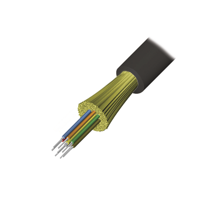 Cable de Fibra Óptica de 12 Hilos, Interior/Exterior, Tight Buffer, No Conductiva (Dieléctrica), Riser, Multimodo OM3 50/125 Optimizada, 1 Metro (3.28 Pies)