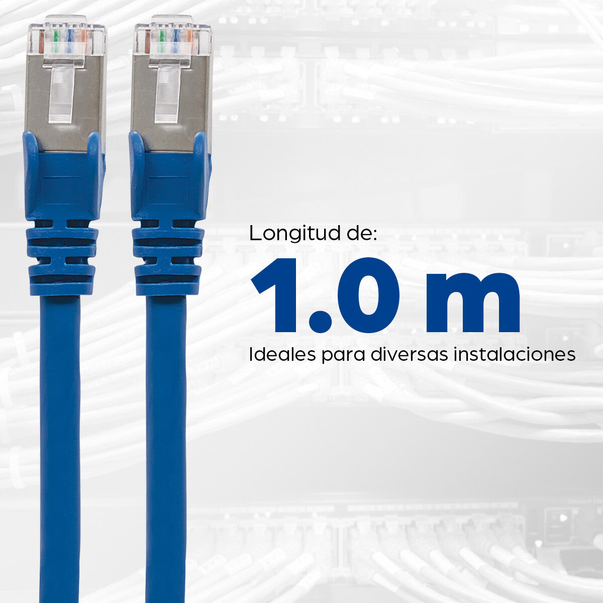 Intellinet Cable de Red Cat6a S/FTP, 0.9 m, Azul