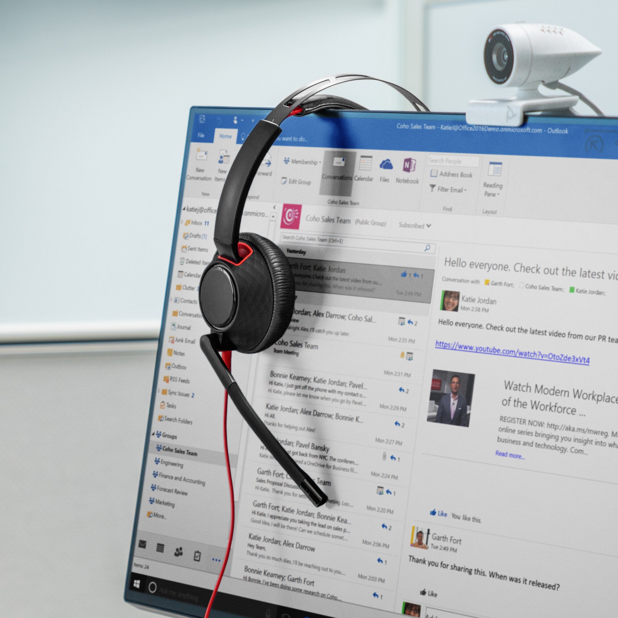 HP Poly Auriculares estéreo Poly Blackwire 5220 + conector de 3,5 mm + adaptador USB-C/A