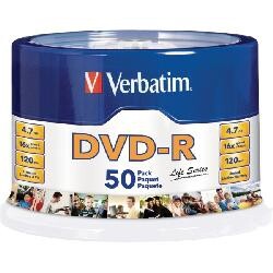 Verbatim DVD-R, 16x, 4.70GB, 50 pcs 4.7 GB 50 pieza(s)