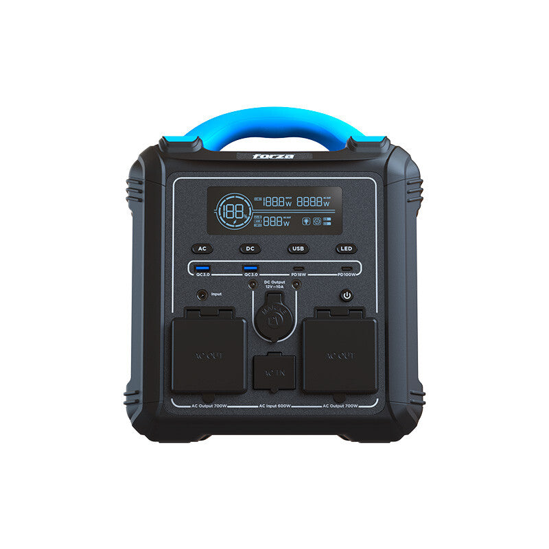Forza Power Technologies FPP-T700 estación de carga portátil 9 Fosfato de hierro-litio (LiFePo4) 147000 mAh 700 W 7.5 kg