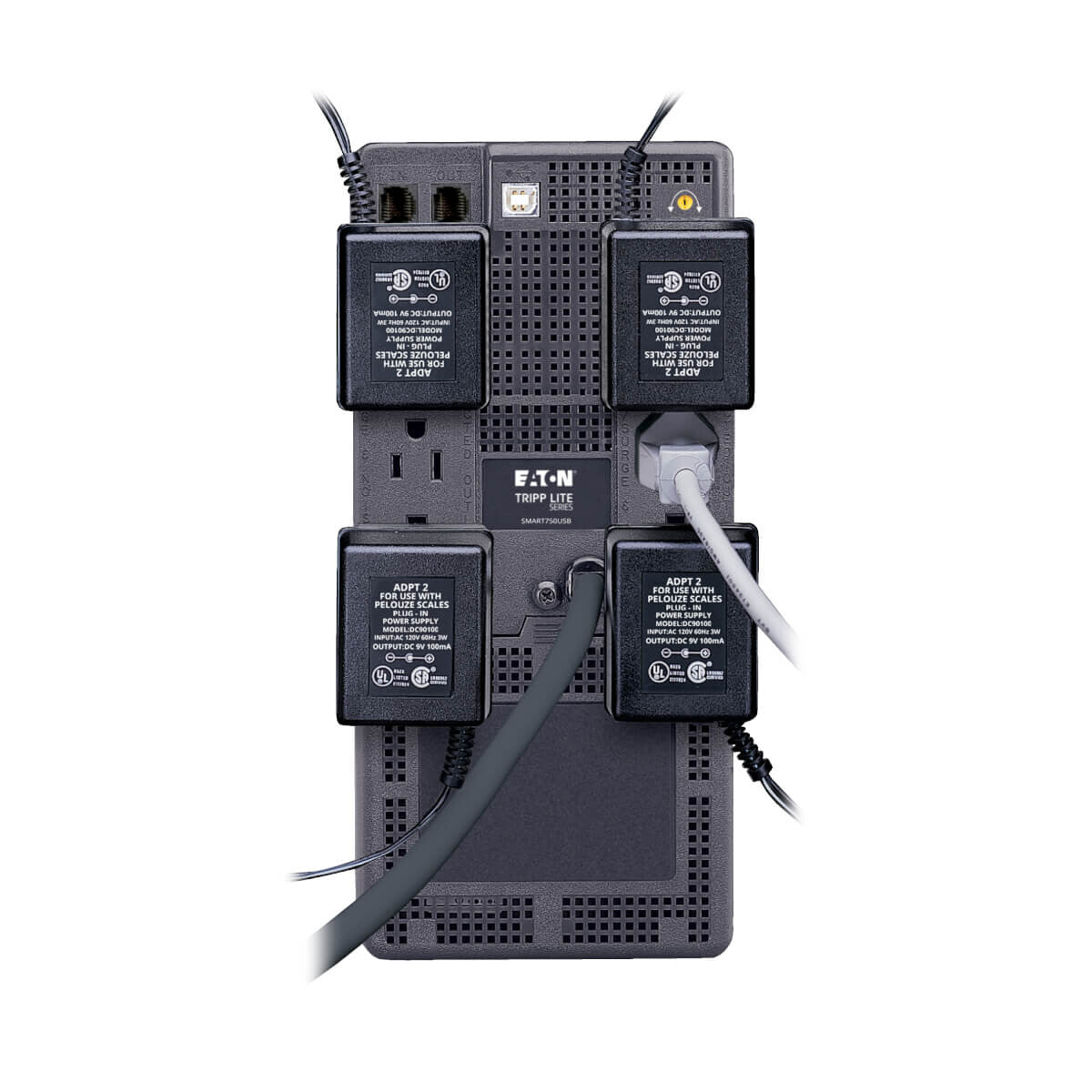 Tripp Lite SMART750USB UPS interactivo SmartPro de 120V, 750VA y 450W, AVR, torre, USB, tomacorrientes solo para sobretensiones