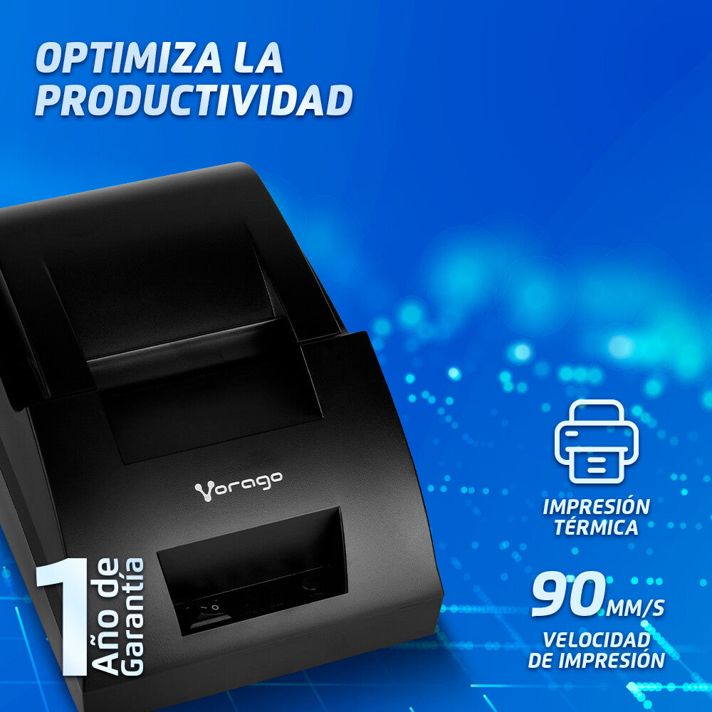 Vorago MNP-158 impresora de recibo 203 x 203 DPI Alámbrico Térmico Impresora de TPV