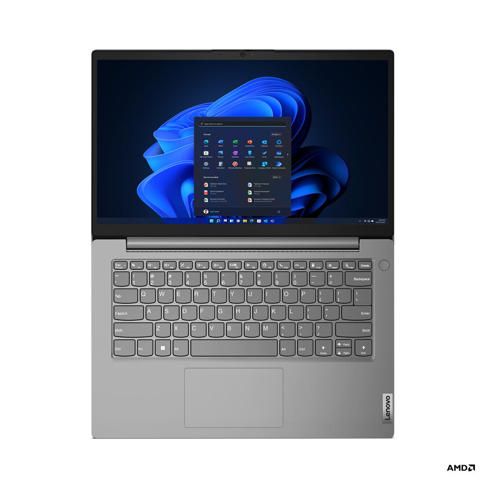 Lenovo V14 G4 AMN AMD Ryzen™ 5 7520U Computadora portátil 35.6 cm (14") Full HD 16 GB LPDDR5-SDRAM 512 GB SSD Wi-Fi 6 (802.11ax) Windows 11 Pro Español Gris