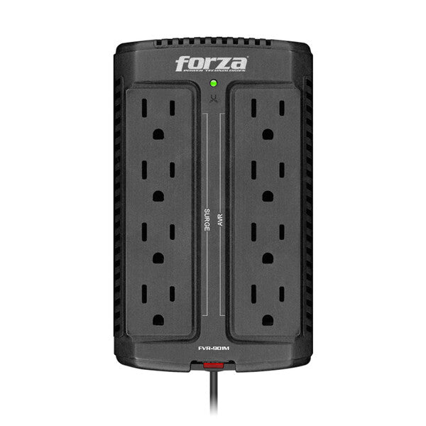 Forza Power Technologies FVR-901M regulador de voltaje 8 salidas AC 120 V Negro