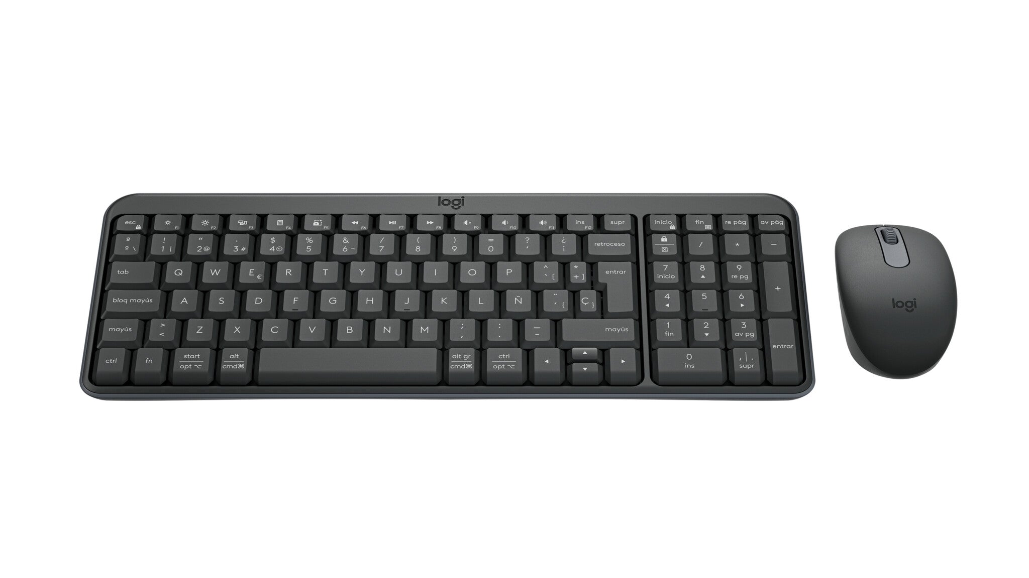 Logitech 920-013514 teclado Ratón incluido Universal Bluetooth QWERTY Español Grafito