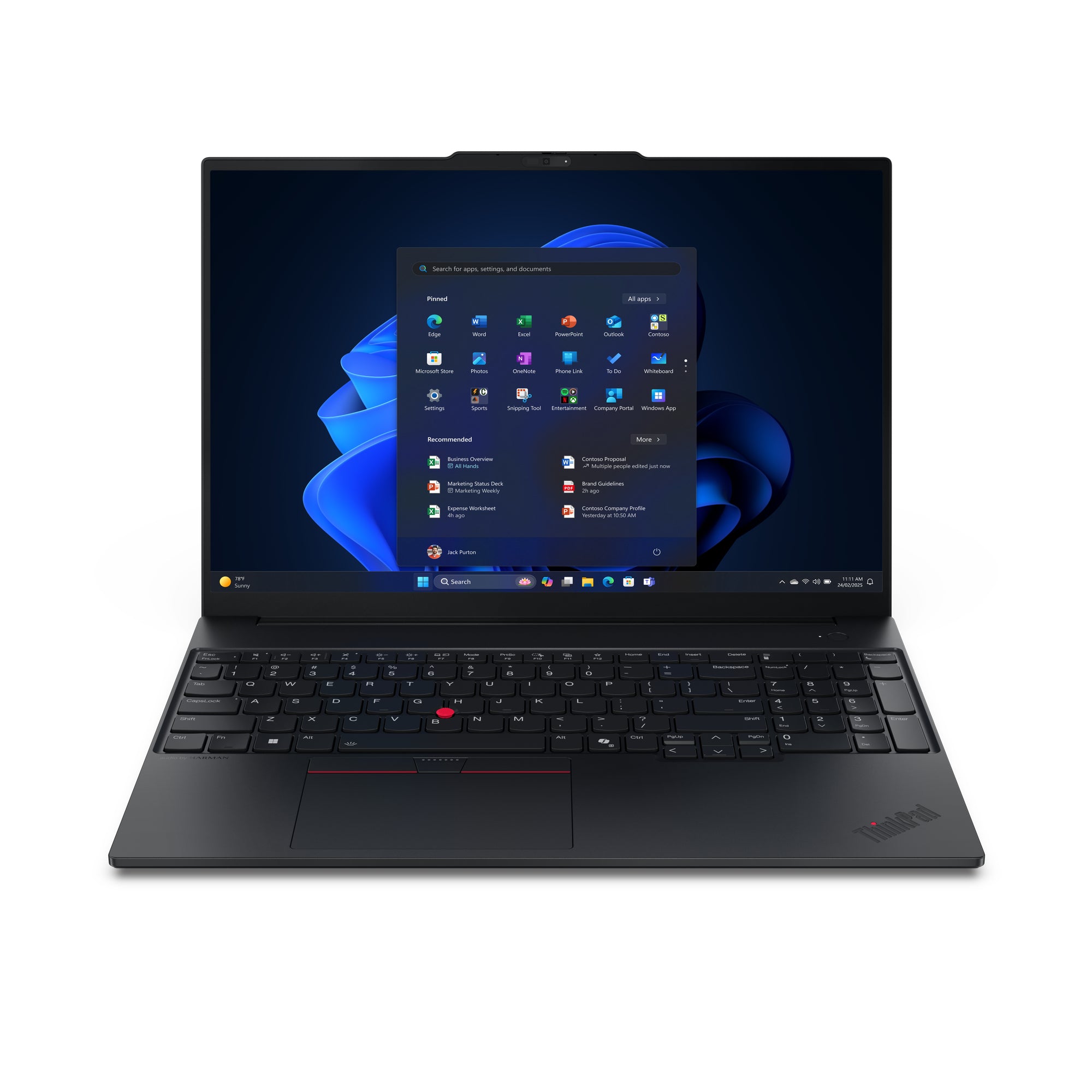 LAPTOP LENOVO THINKPAD E16 GEN 3 / CORE ULTRA 7 255H 5.1GHZ / 32GB (2X16GB) DDR5 / 512GB SSD / 16 WUXGA 1920X1200 / TECLADO BACKLIT / WIN 11 PRO / 3YR PREMIER SUPPORT