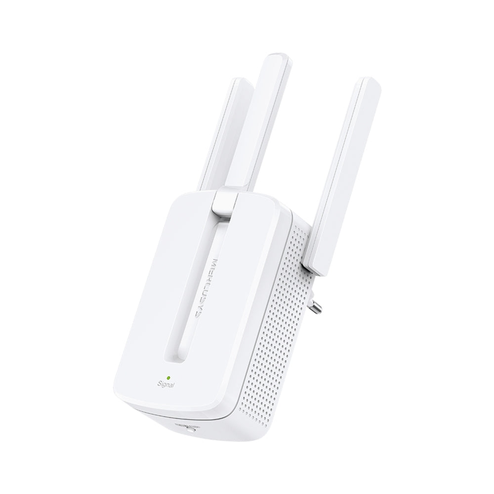 Router Extender Mercusys by TP-Link N300 Wi-Fi 300Mbps at 2 4GHz 3 External Antennas Wall Plugge