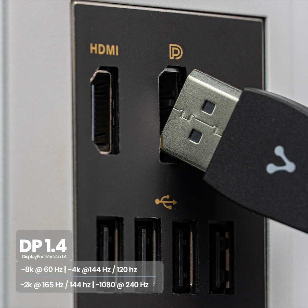 Vorago CAB-309 cable DisplayPort 2 m Negro