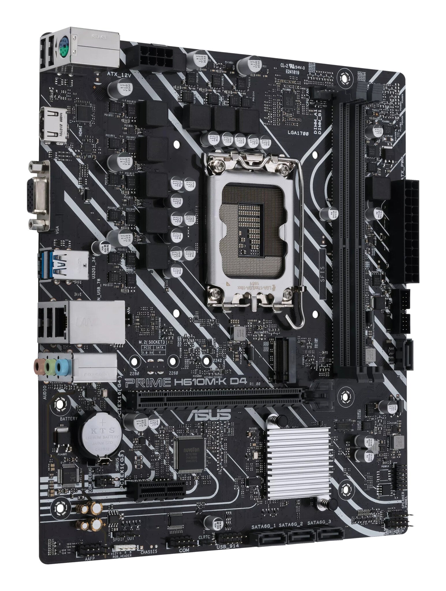 ASUS PRIME H610M-K D4 Intel H610 LGA 1700 Micro ATX